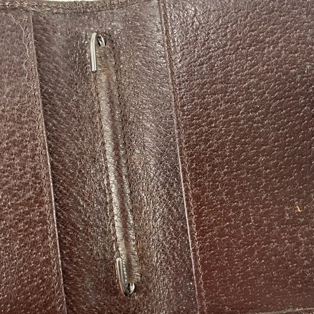 Vintage Gucci gg monogram leather canvas notebook cover